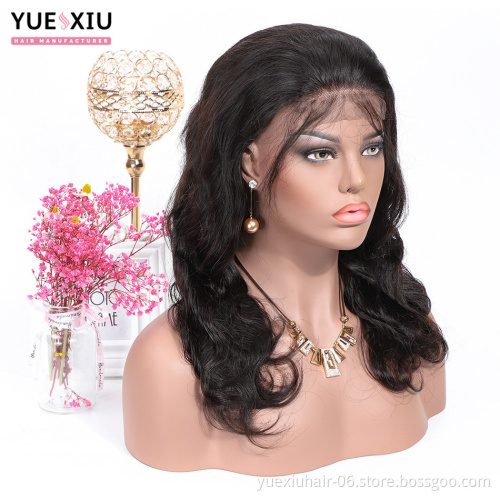 13*4 Lace Front Wig With Baby Hair Brazilian Virgin Human Hair Wigs With Bangs Body Wave